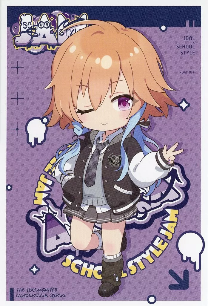 二宮飛鳥(ミニキャラ) ポストカード 「アイドルマスター シンデレラガールズ 『AFTERSCHOOL STYLEJAM』 POP UP SHOP in SHIBUYA TSUTAYA」 対象商品購入特典