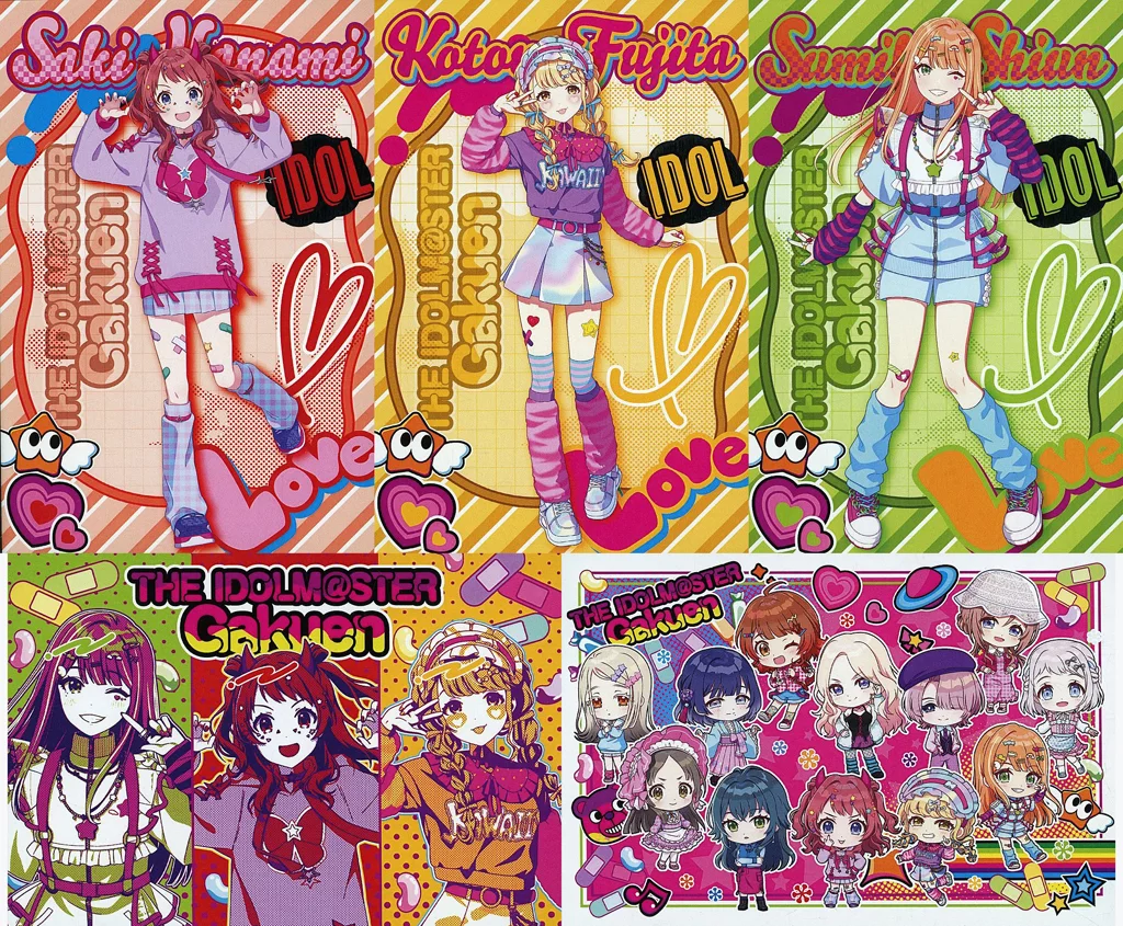 全5種セット ポストカード 「学園アイドルマスター×JOL原宿 POP UP ショップ」 対象商品購入特典