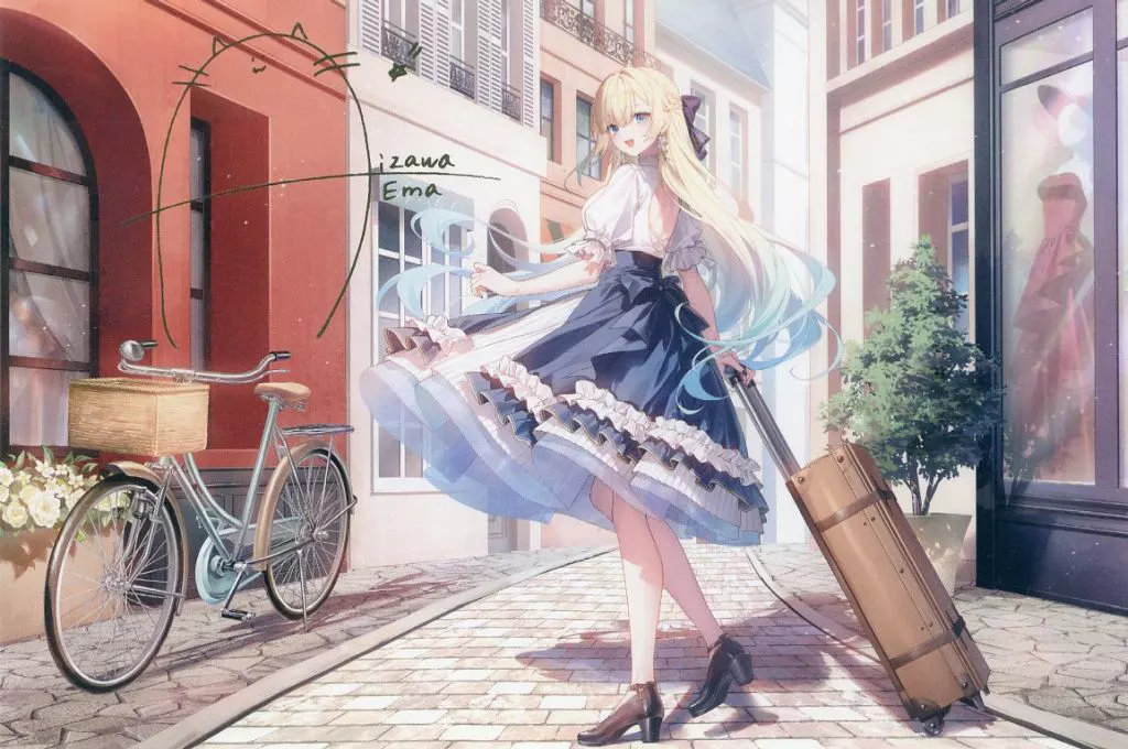 駿河屋 -<中古>藍沢エマ 複製箔押しサイン入りポストカード