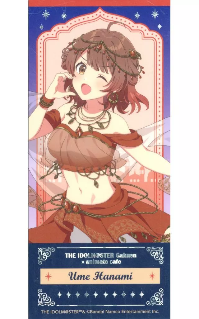花海佑芽 「学園アイドルマスター 初星学園 Arabian Cafe×animatecafe トレーディング箔押しチケットカード アラビアンver.」