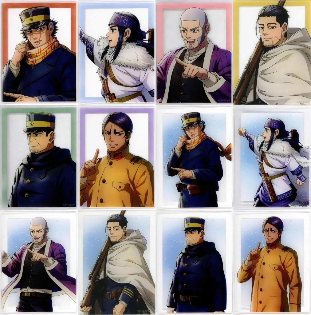全12種セット 「ゴールデンカムイ 描き下ろし 歩みver. トレーディングアクリルカード」_image