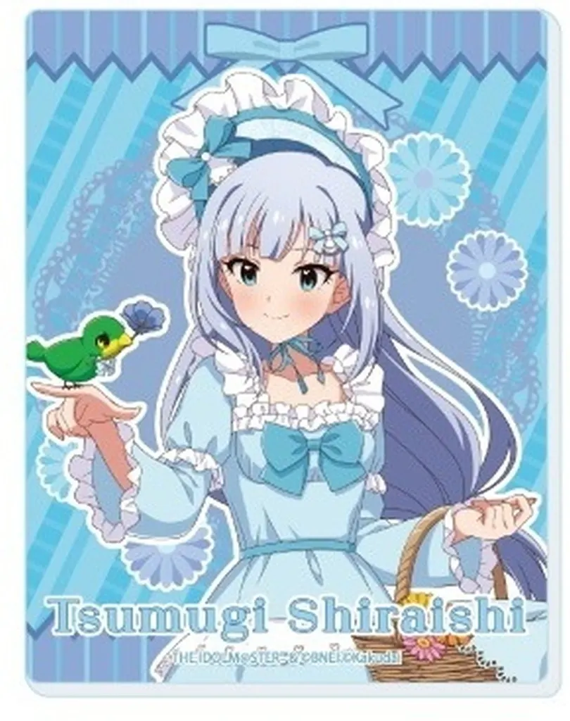 白石紬×ピッピ(名前入り) 「アイドルマスター ミリオンライブ!×クッピーラムネ eeo POP-UP STORE アクリルカード 01.描き下ろしイラスト」