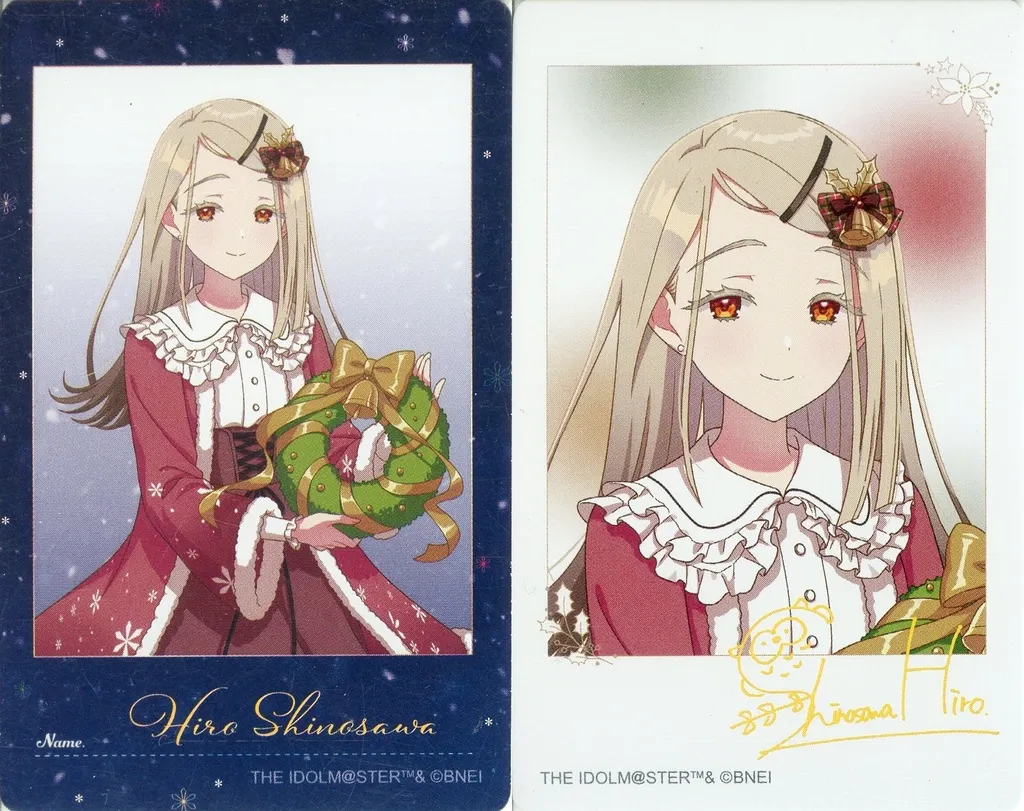 篠澤広 「学園アイドルマスター fete de Noel POP UP STORE トレーディング インスタントフォト風カード 2枚1set」