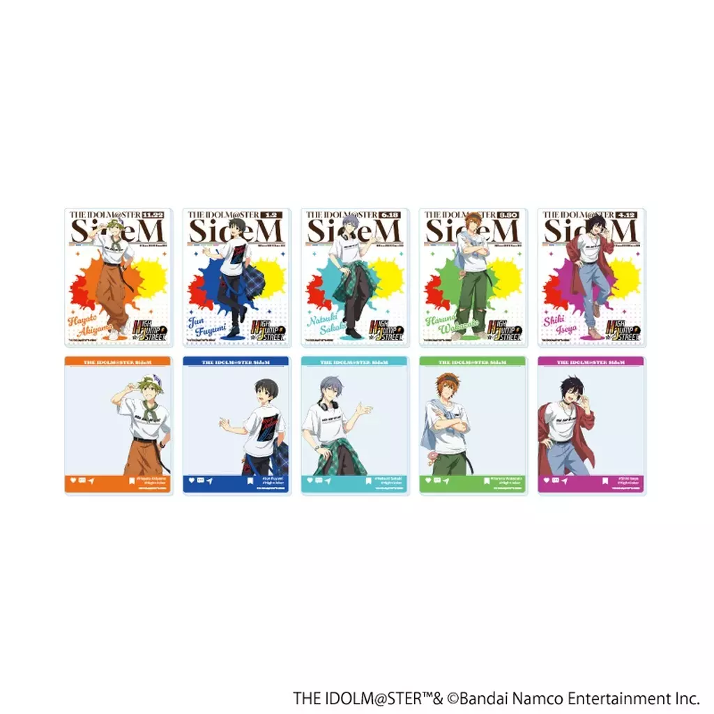 全10種セット 「アイドルマスター sideM HIGH JUMP STREET SPECIAL POPUP in baseyard tokyo ハラジュクナナメ店 アクリルカード 03.描き下ろしイラスト」