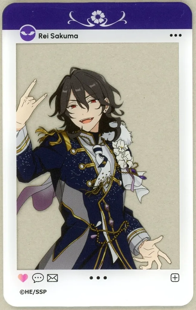 朔間零 「あんさんぶるスターズ!! Cast Live Starry Symphony - Superbloom -×カラオケの鉄人 トレーディングSNS風アクリルカード(A box)」_image
