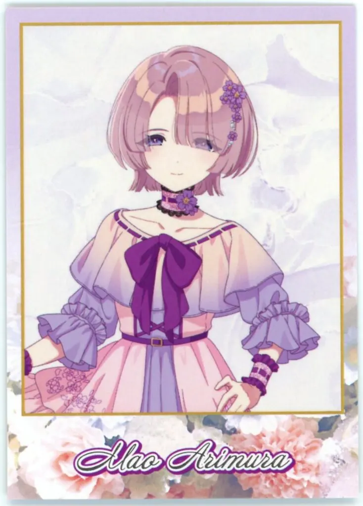 有村麻央(ノーマル) 「学園アイドルマスター×HANA・BIYORI インスタントフォト風ブロマイド floral dress ver. A」