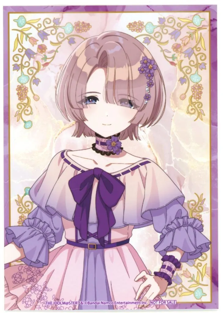 有村麻央 ブロマイド floral dress ver. 「学園アイドルマスター×HANA・BIYORI」 対象商品購入特典
