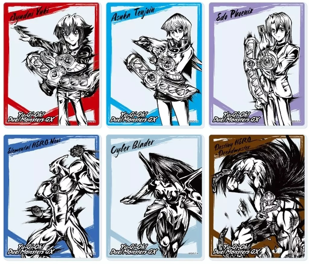 キャラカード　【ボックス】遊☆戯☆王デュエルモンスターズGX アクリルカード 墨絵イラスト