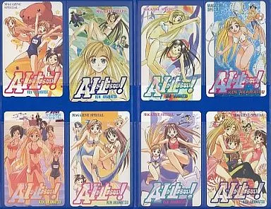 アニメ・漫画系テレホンカード　(8枚組) サーティ/トゥエニー/フォーティ/計13名「A・Iが止まらない!/赤松健 [ケース付き]」 マガジンSPECIAL 全プレ