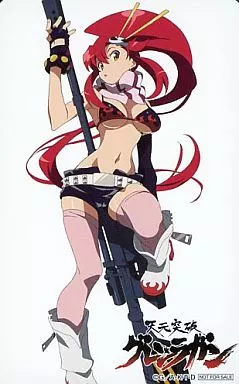 アニメ・漫画系テレホンカード　ヨーコ「天元突破グレンラガン」