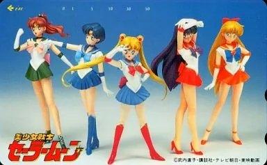アニメ・漫画系テレホンカード　セーラームーン/セーラーマーズ/セーラーマーキュリー/計5名「美少女戦士セーラームーン/武内直子」 ゴールド 駿河屋 -<中古>セーラームーン/セーラーマーキュリー/セーラー