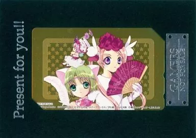 デ・ジ・キャラット(でじこ)/美紗/シュガー「デ・ジ・キャラット/ぴたテン/ちっちゃな雪使いシュガー/こげどんぼ [台紙付き]」 ゲーマーズ ポイント交換品/ゴールド