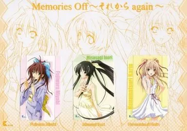 (3枚組) 藤原雅/陵いのり/花祭果凛「Memories Off ーそれから againー [台紙付き]」 C70