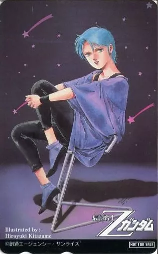 北爪宏幸　フォウ・ムラサメ　ポスター　ポストカード　機動戦士Zガンダム　エース 北爪宏幸フォウ・ムラサメ ポスター ポストカードサイズ切り抜き