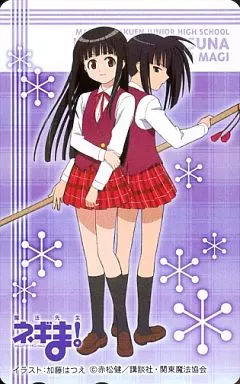 希少当時物！ 「魔法先生ネギま！」 シャーペン近衛木乃香　水着　アニメ 駿河屋 -<中古>(2枚組) 近衛木乃香/桜咲刹那「魔法先生ネギま! [台紙