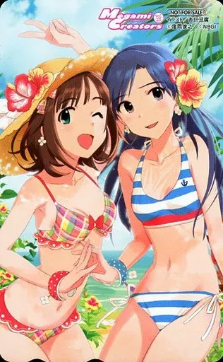 ゲーム・PC系テレホンカード　天海春香/如月千早「THE IDOLM＠STER」 メガミマガジンクリエイターズ Vol.23 全プレ