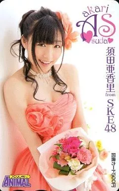 女性アイドル・俳優系金券　「図書カード500円 須田亜香里(SKE48)」 ヤングアニマル 7号抽プレ