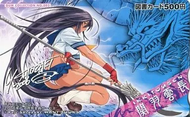 一騎当千 関羽雲長 コミックガム 月刊コミックガム 2007年12月号ふろく 駿河屋 -<中古>関羽雲長「図書カード500円 一騎当千/塩崎雄二」 月刊