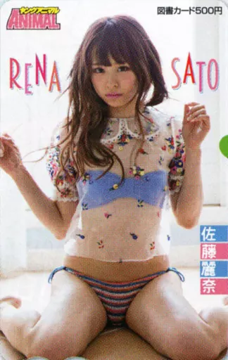 女性アイドル・俳優系金券　「図書カード500円 佐藤麗奈」 ヤングアニマル 2016年No.5 抽プレ 駿河屋 -<中古>「図書カード500円 佐藤麗奈」 ヤングアニマル