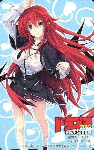アニメ・漫画系金券　【単品】 リアス・グレモリー「図書カード500円 ハイスクールD×D NEW/みやま零」 BD第1巻購入者限定通販 駿河屋 -<中古>リアス・グレモリー「図書カード500円 ハイ