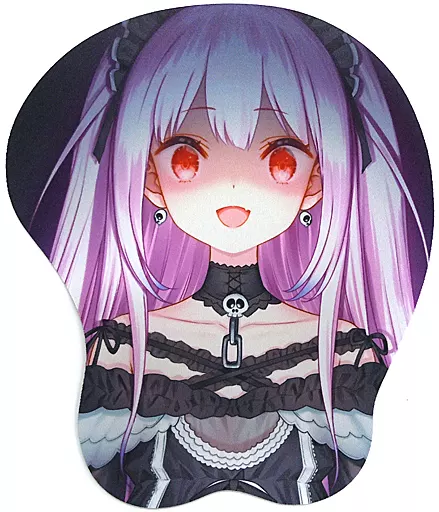 【バーチャルYoutuber】マウスパッド ピンクver 潤羽るしあ(やすゆき) ホロケット/紙切ればさみ