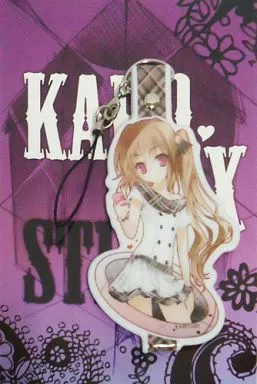 【オリジナル】チェッカーレーベルストラップ(karory) C80/KAROMIX