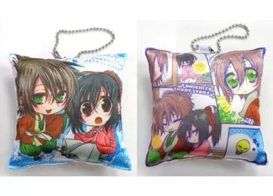 【薄桜鬼】ミニミニクッションキーホルダー 雪村千鶴＆沖田総司(緋室晋) C84/庵饅屋