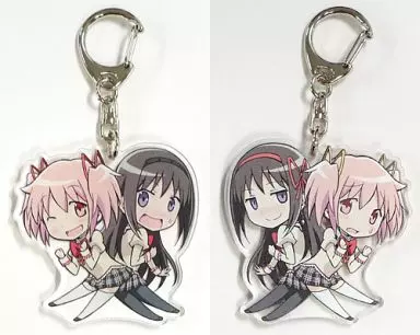 【魔法少女まどか☆マギカ】叛逆まどほむリバーシブルキーホルダー 鹿目まどか＆暁美ほむら(あゆっこ) C85/Forest Village