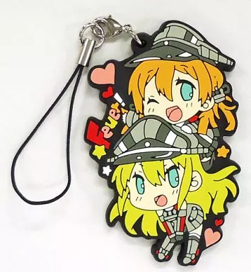 【艦隊これくしょん～艦これ～】ビス子プリ子のFeuer!ストラップ ビスマルク＆プリンツ・オイゲン(なつめえり) C87/いちごさいず