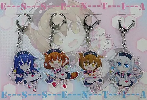 【艦隊これくしょん～艦これ～】第六駆逐隊のアクリルキーホルダーセット メイドver. 雷＆電＆響＆暁(藤真拓哉) コミケットスペシャル6/ESSENTIA