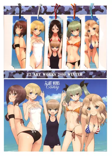 【ガールズ＆パンツァー】隊長サンチーム台紙付ブックマーク(Tony) C91/T2 ART WORKS
