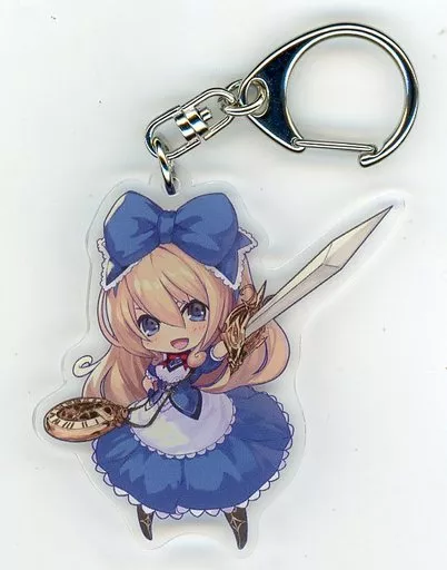 【神撃のバハムート】アクリルキーホルダー 不思議の国の探求者・アリス(虫麻呂) C92/うさぎ小屋