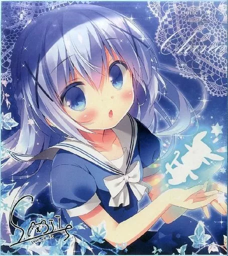 【ご注文はうさぎですか?】複製色紙 チノ(笹井さじ) COMIC1☆12/わたくび