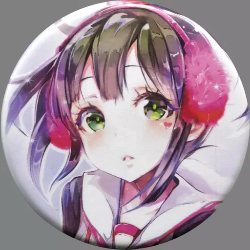 【オリジナル】缶バッジ 絵柄E(keepout) keepoutイラスト展 大好きです。/strawberry★skeleton＆とらのあな