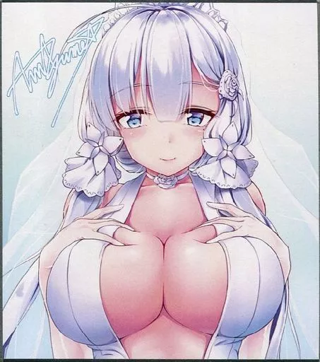 【アズールレーン】ミニ色紙 イラストリアス(淡夢) COMIC1☆13/ゆうさりつかた