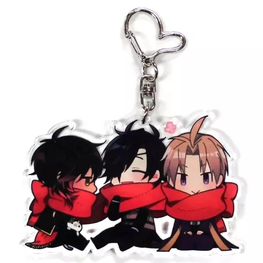 【刀剣乱舞】リバーシブルアクリルキーホルダー へし切長谷部&燭台切光忠&大倶利伽羅(片瀬若) HARU COMIC CITY 24/幸漫