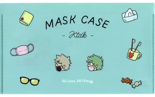 【僕のヒーローアカデミア】マスクケース 爆豪勝己＆緑谷出久(うめ) SUPER COMIC CITY28 結/bb