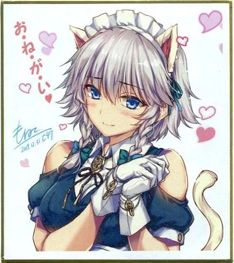 駿河屋 -<中古>【東方Project】ミニ複製色紙 十六夜咲夜(もねてぃ) C97
