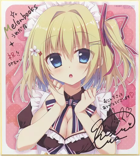 【めろんちゃん】複製色紙 れもんちゃん(茉宮祈芹) 梅田店OPEN記念フェア/メロンブックス