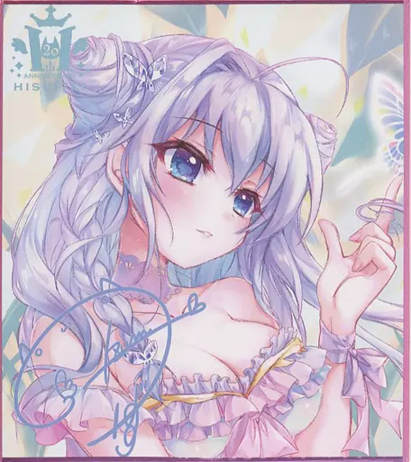 【オリジナル】ミニ複製色紙 絵柄D 朱歌(和泉つばす) アキバPOP祭2020 in Winter/翡翠亭