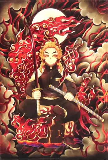 【鬼滅の刃】アクリルブロック 煉獄杏寿郎(鮎) /鮎の塩焼き