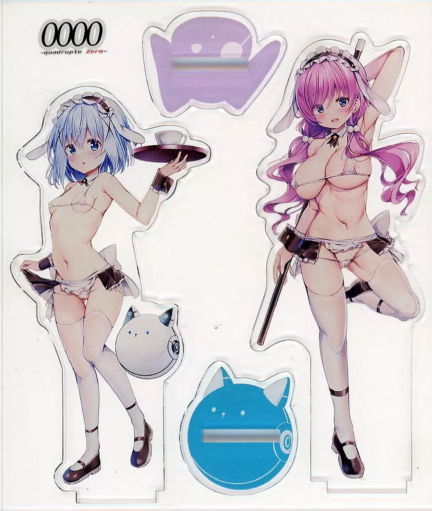 【ご注文はうさぎですか?】アクリルフィギュア クロラビver ユラ(九郎) C100/ 0000(クアドラプルゼロ)
