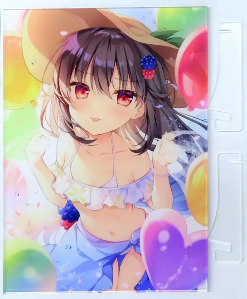 【めろんちゃん】キャラファインアクリル C100 Memorial画集 ブラックベリー(色谷あすか) 2022.10/メロンブックス