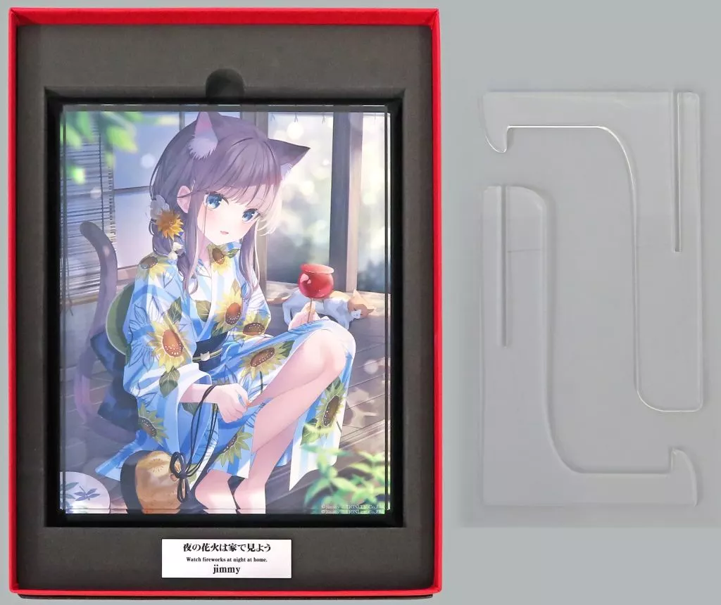 【オリジナル】スーパーアクリルアートオブジェ 夜の花火は家で見よう(jimmy) C100/Fine-Art’s Design TRINITY