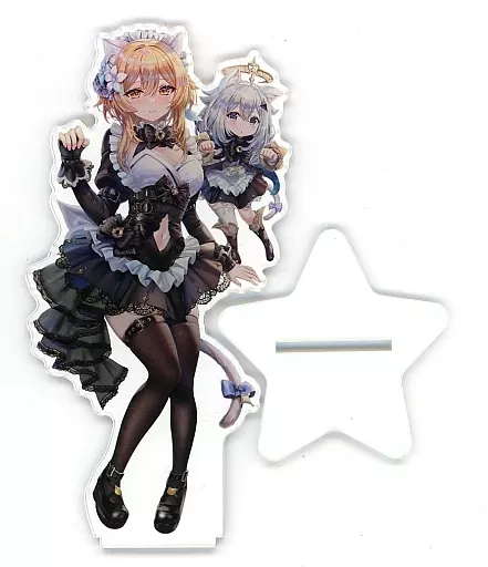 【原神】アクリルスタンドフィギュア 猫耳メイド蛍＆パイモン(torino) C101/torikago