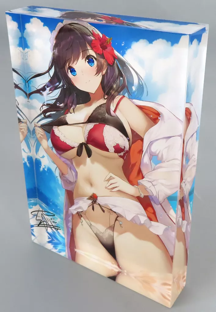 【オリジナル】複製サイン入りアクリルキューブ Under wears7(八重樫南) 2023.7/メロンブックス