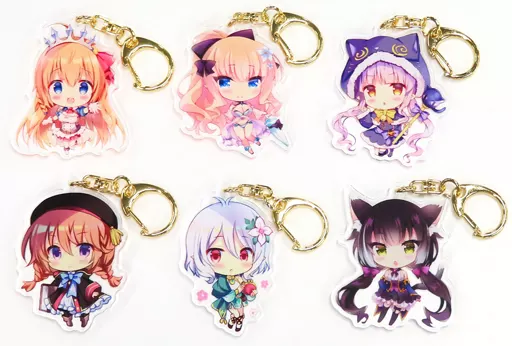 【プリンセスコネクト!】アクリルキーホルダーセット(一葉モカ＆あづみ一樹＆シロガネヒナ) /ショコラテ＆Come Through＆MILK BAR