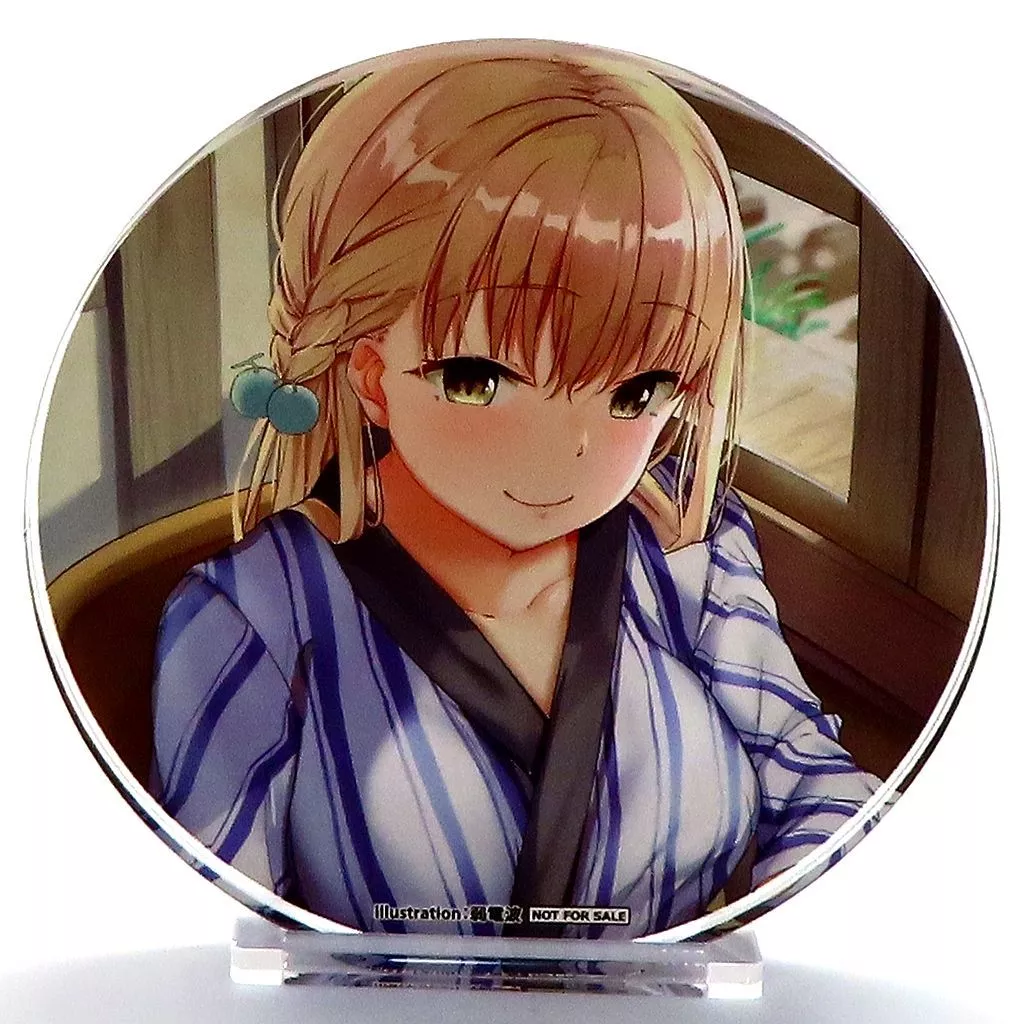 駿河屋 雨あられ　アクリルキューブ　メロンブックス - 買取オリジナルラウンドアクリルオブジェ(しろきつね