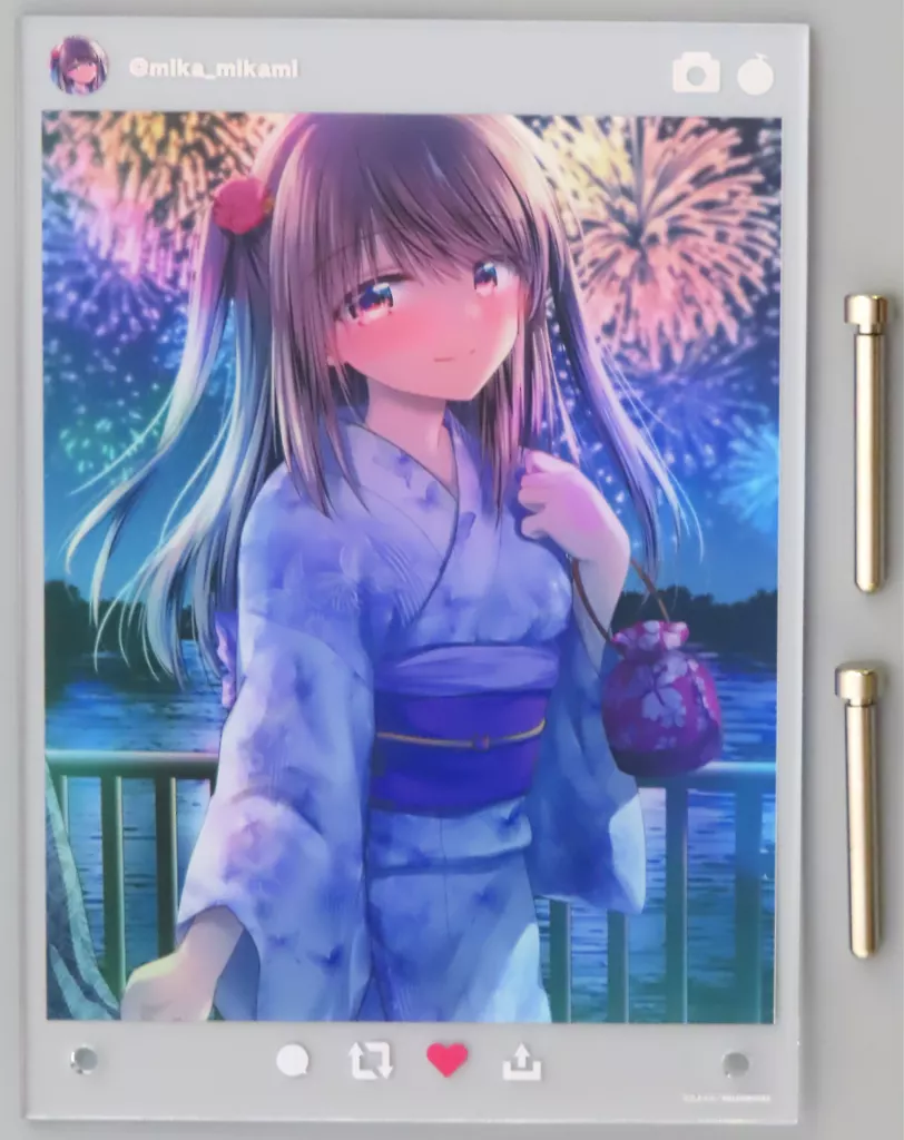 【オリジナル】A5アクリルスタンド(水上ミカ) 第2次オリジナル同人フェスティバル/メロンブックス