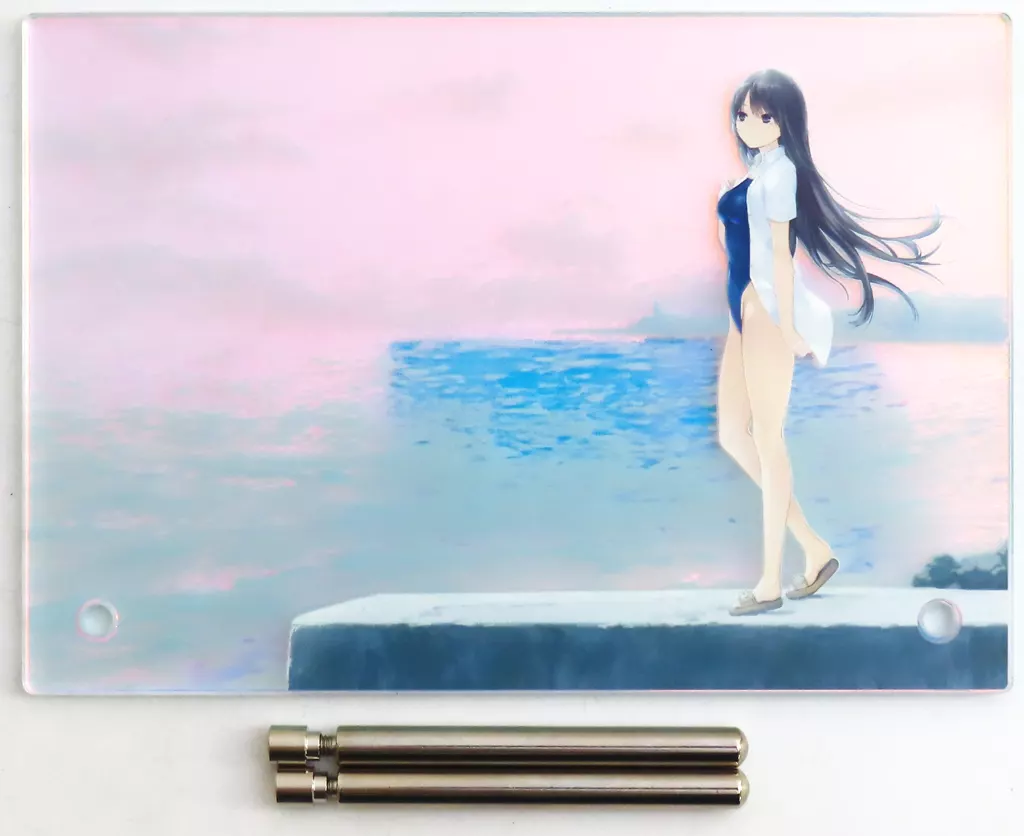 駿河屋 -<中古>【オリジナル】オーロラアクリルスタンド 白峰さんと海 